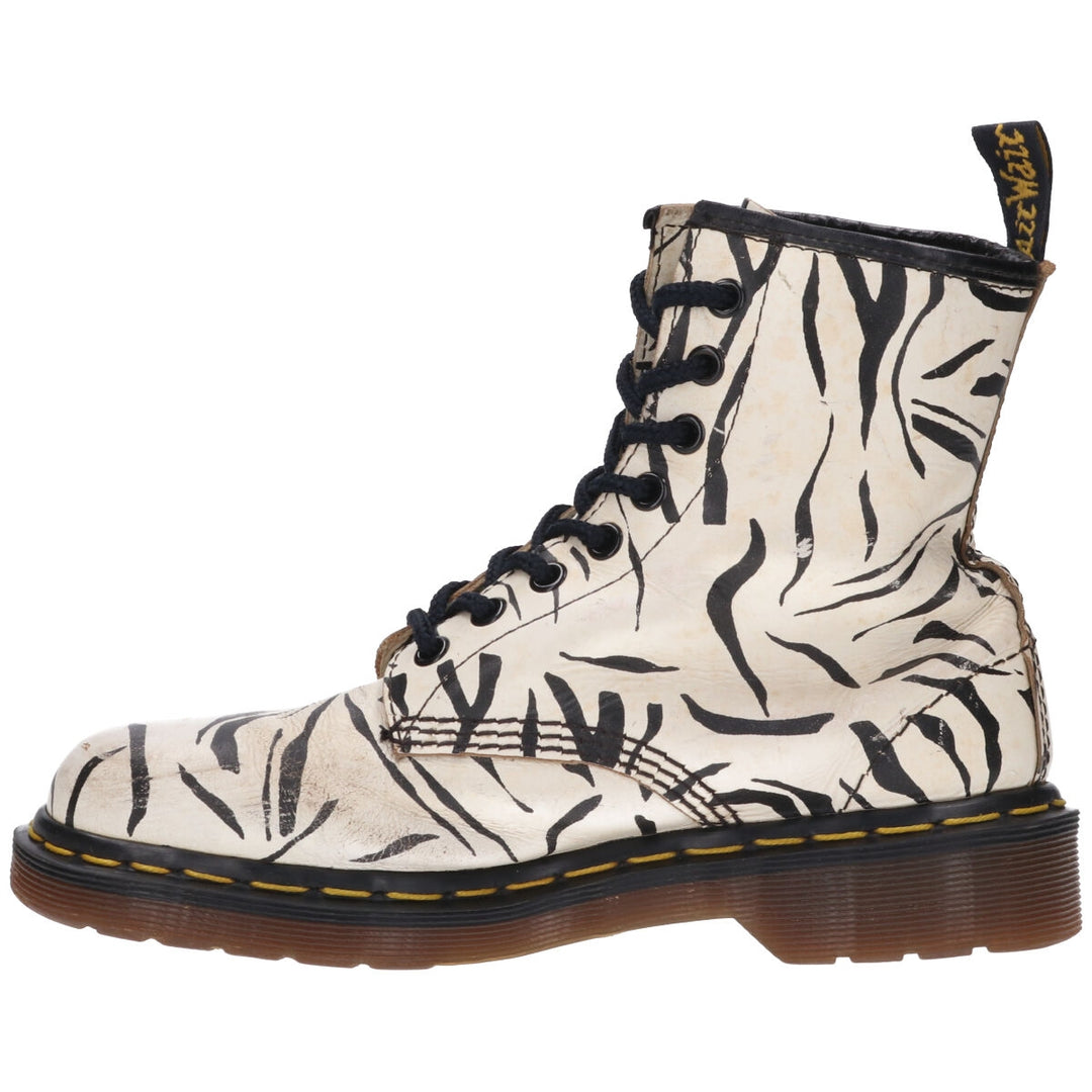 Dr. Martens Zebra Pattern 8-hole boots, made in the UK, UK5 Women's 24.5cm /saa011350