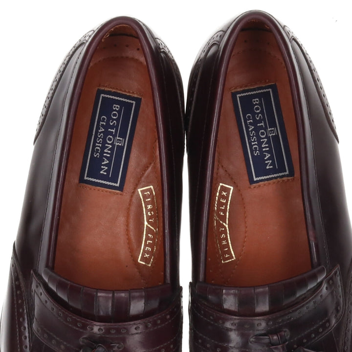 Bostonian CLASSICS Wingtip Quilted Tassel Loafers Made in USA 8M Men's 27.0cm /saa011379