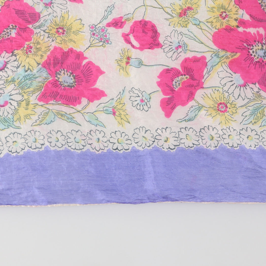 Vintage 50'S floral large scarf /saa011405