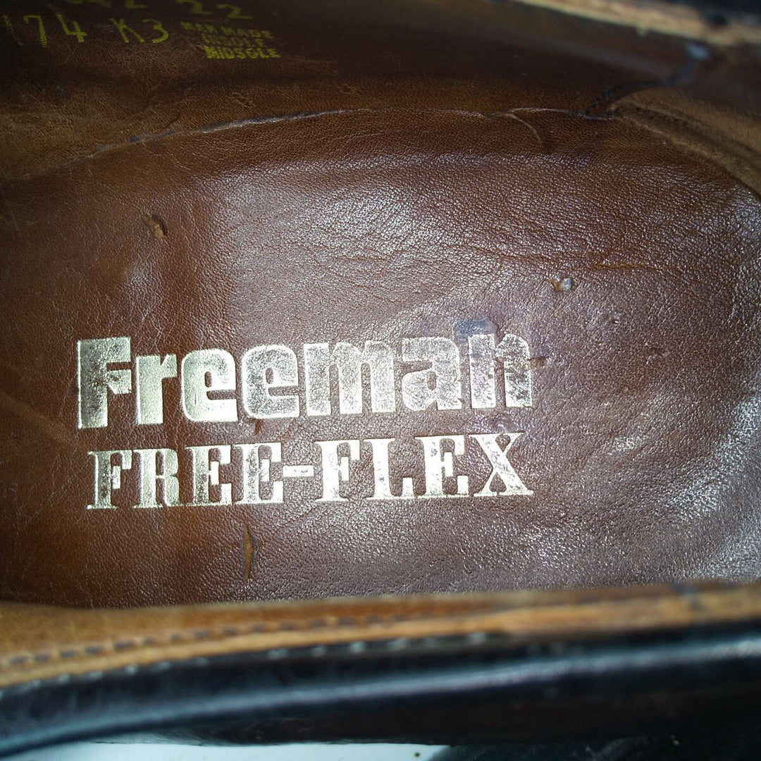 70's Freeman FREE-FLEX Plain Toe Shoes 9 1/2 Men's 11.2" Equivalent Vintage /saa011408 Men's 28.5cm /saa011408