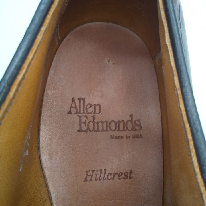 Allen Edmonds Hillcrest Swirl Moccasin Shoes Made in USA 8 1/2D Men's 28.5cm /saa011416