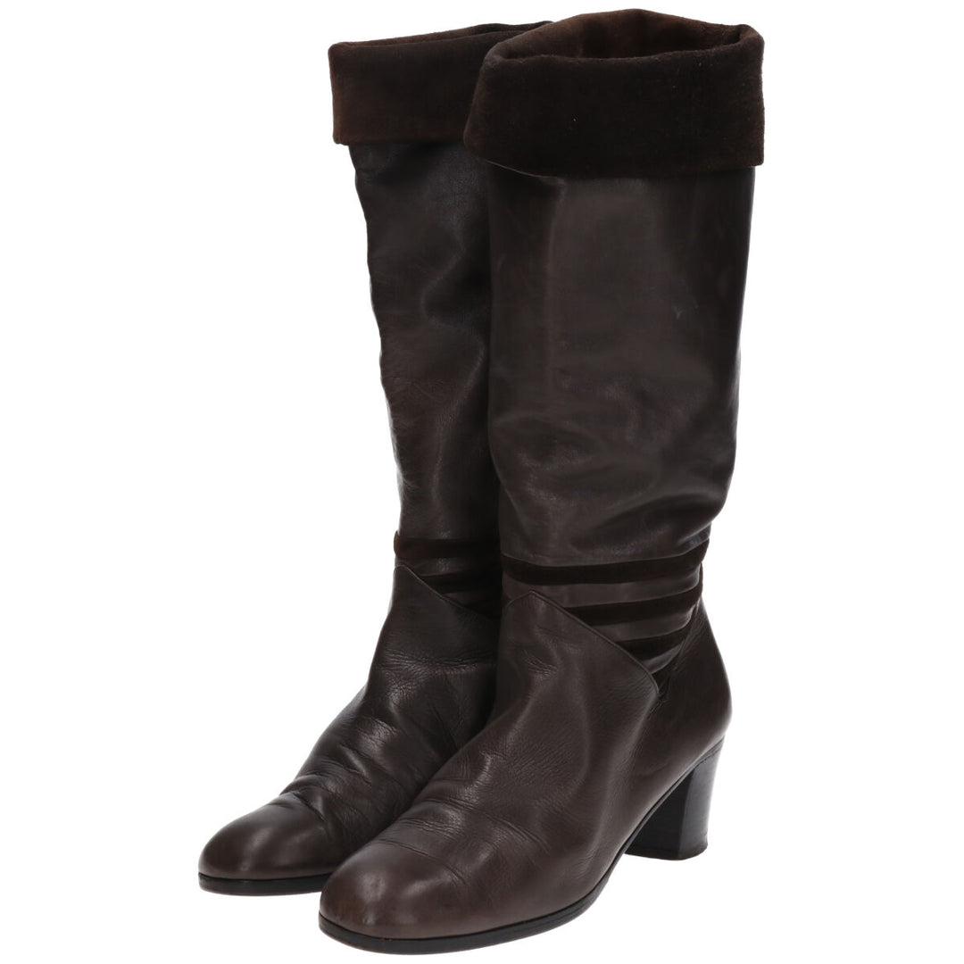 MARTINA Long Boots Made in Italy Size 38 Women's 26.5cm /saa011427