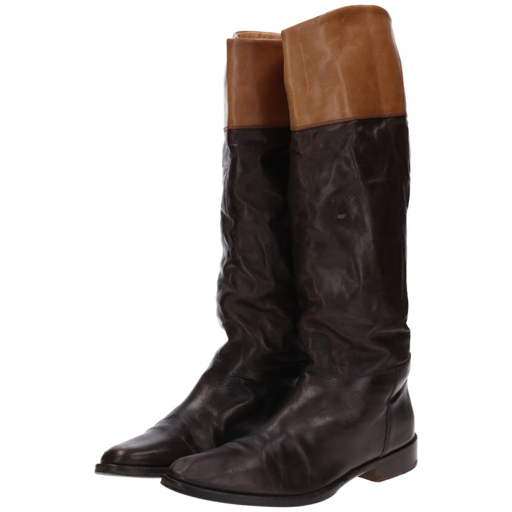 Long boots made in Italy 37 1/2 Women's 26.0cm /saa011441