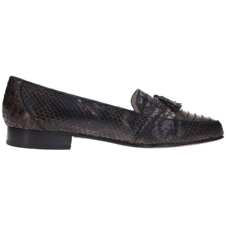 Pierre Cardin Snake Pattern Python Pattern Tassel Loafers 9 Men's 28.0cm /saa011470