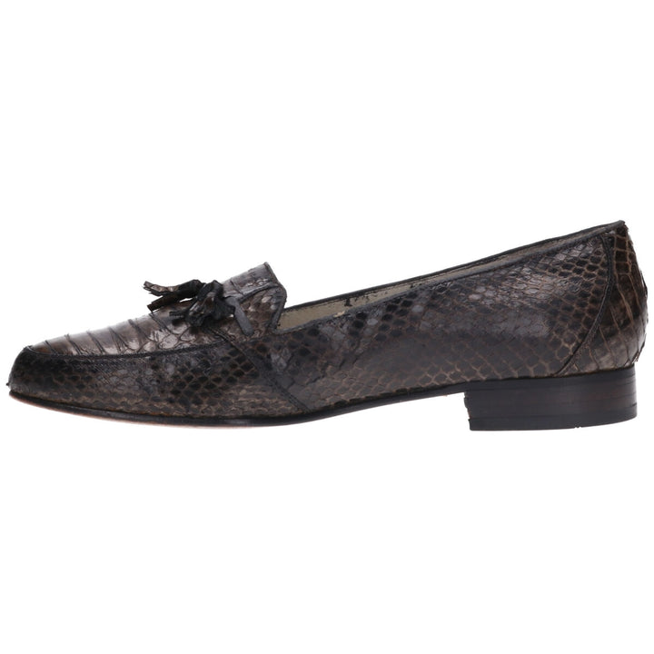 Pierre Cardin Snake Pattern Python Pattern Tassel Loafers 9 Men's 28.0cm /saa011470