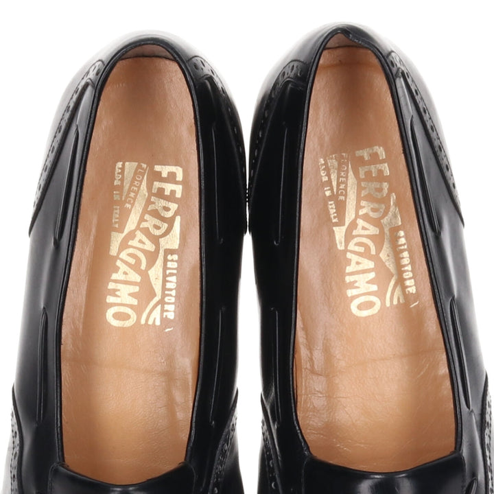 Salvatore Ferragamo Quilted Tassel Loafers Made in Italy 9D Men's 27.0cm /saa011497