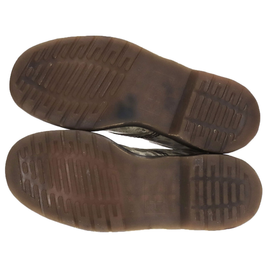 Dr. Martens Crocodile Pattern 8-hole boots Made in the UK 4 Women's 23.0cm genuine leather white type Vintage Second Hand