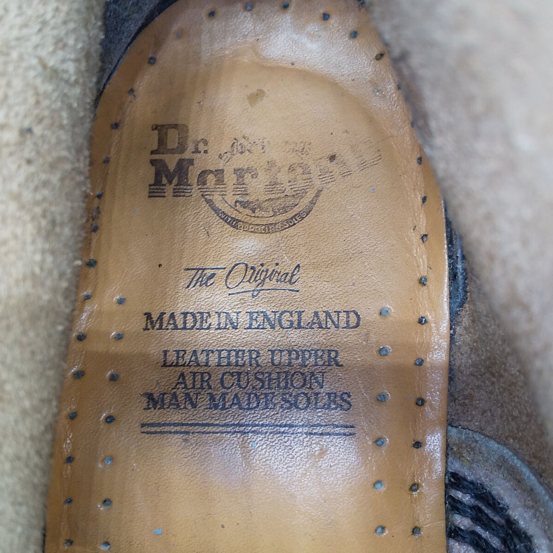 Dr. Martens Crocodile Pattern 8-hole boots Made in the UK 4 Women's 23.0cm genuine leather white type Vintage Second Hand