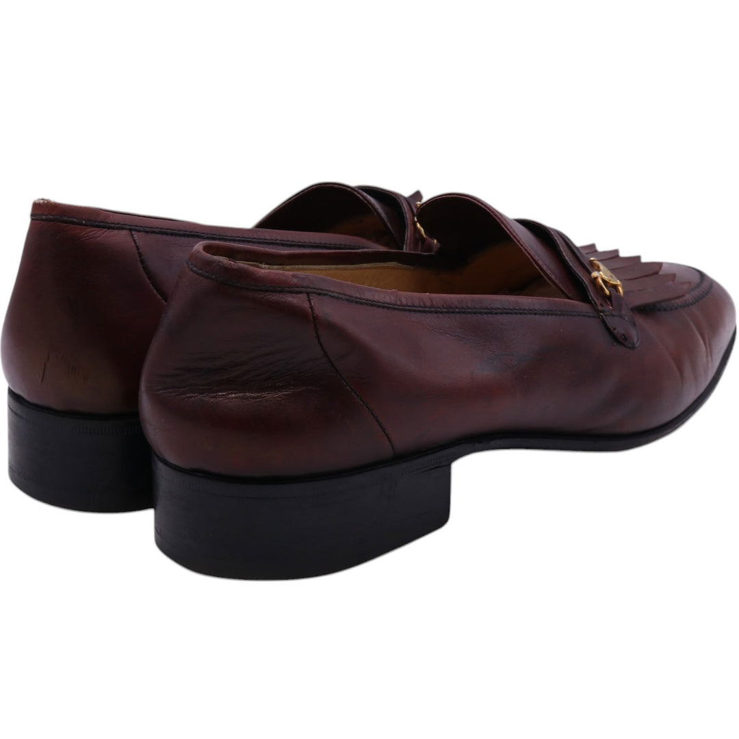 60s-70s GUCCI Old Gucci Quilted Tan Bit Loafers Made in Italy 44S Men's 10.8" equivalent Vintage /saa011613 Men's 27.5cm /saa011613