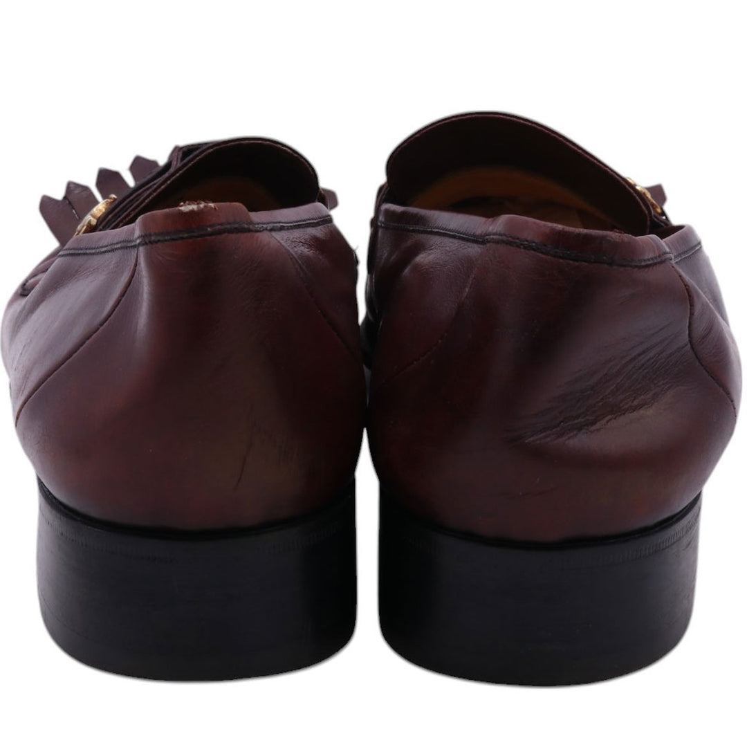 60s-70s GUCCI Old Gucci Quilted Tan Bit Loafers Made in Italy 44S Men's 10.8" equivalent Vintage /saa011613 Men's 27.5cm /saa011613