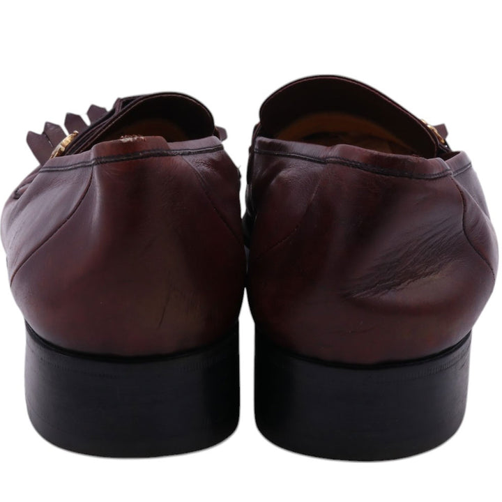 60s-70s GUCCI Old Gucci Quilted Tan Bit Loafers Made in Italy 44S Men's 10.8" equivalent Vintage /saa011613 Men's 27.5cm /saa011613