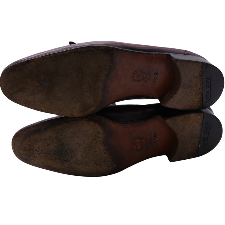 60s-70s GUCCI Old Gucci Quilted Tan Bit Loafers Made in Italy 44S Men's 10.8" equivalent Vintage /saa011613 Men's 27.5cm /saa011613