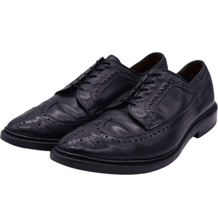 Allen Edmonds Macneil Wingtip Shoes Made in USA 9 1/2D Men's 27.5cm genuine leather black type Vintage Second Hand