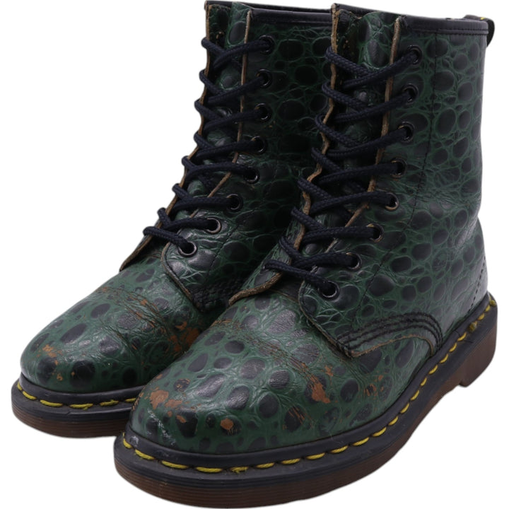 Dr. Martens Crocodile Pattern 8-hole boots Made in the UK 3 Women's 22.0cm /saa011658