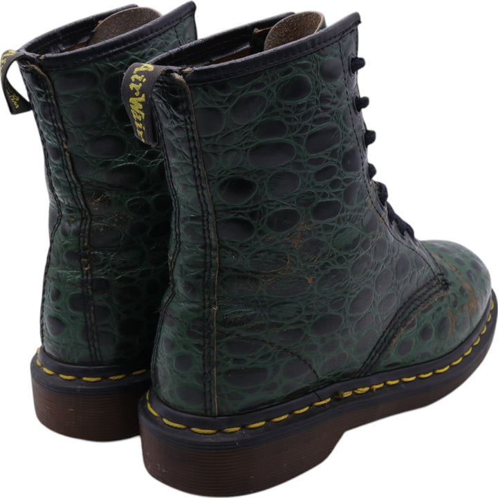 Dr. Martens Crocodile Pattern 8-hole boots Made in the UK 3 Women's 22.0cm /saa011658