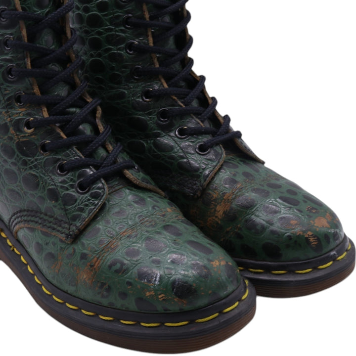 Dr. Martens Crocodile Pattern 8-hole boots Made in the UK 3 Women's 22.0cm /saa011658