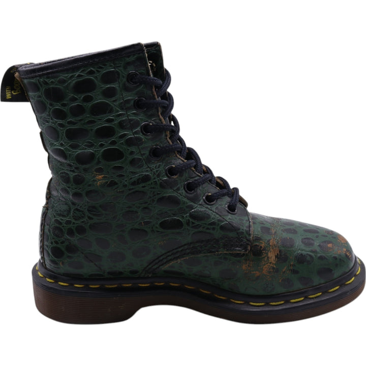 Dr. Martens Crocodile Pattern 8-hole boots Made in the UK 3 Women's 22.0cm /saa011658