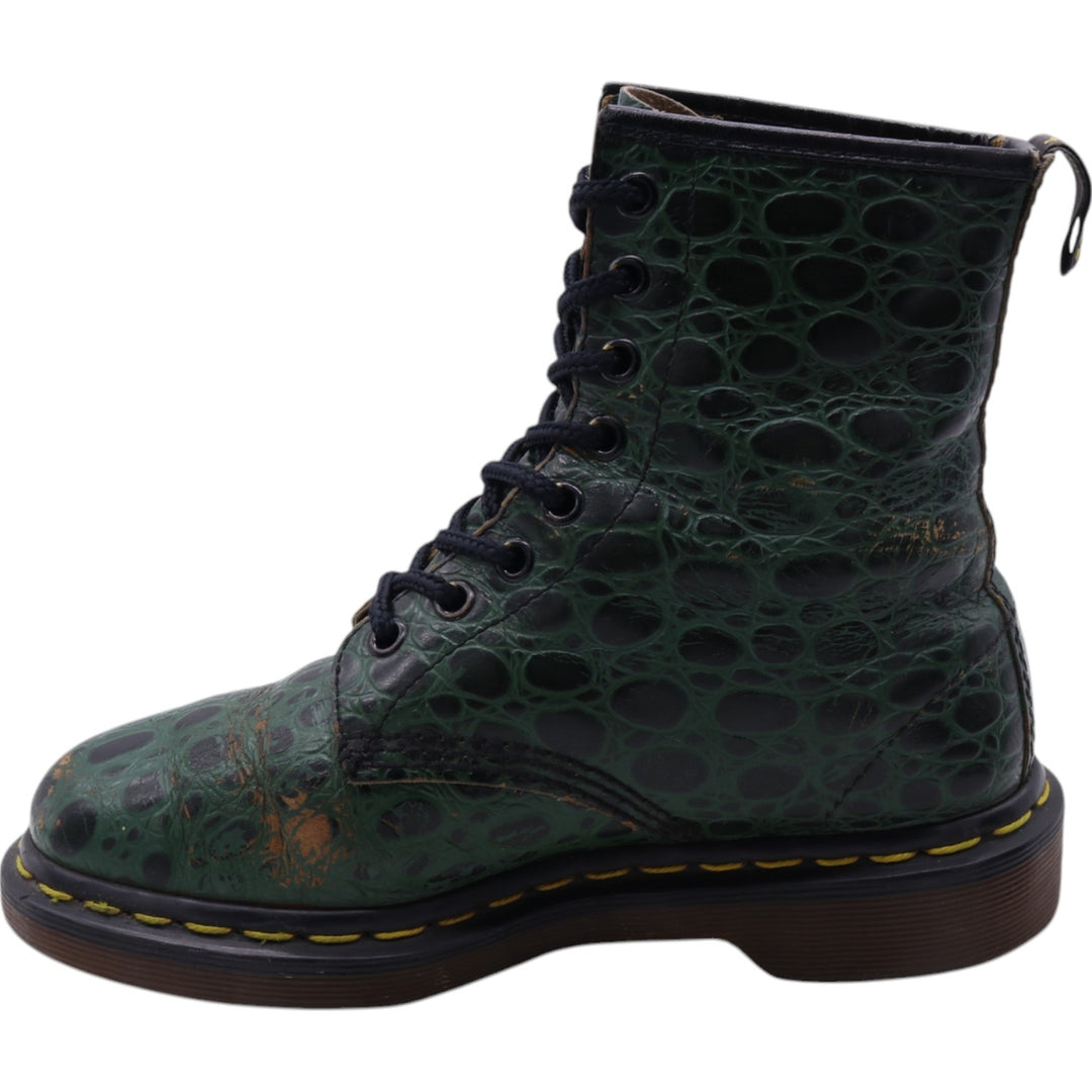 Dr. Martens Crocodile Pattern 8-hole boots Made in the UK 3 Women's 22.0cm /saa011658