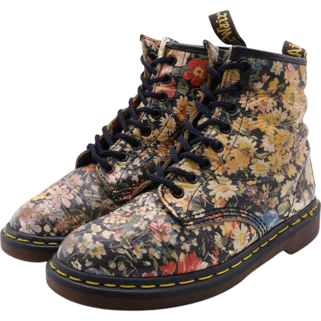 Dr. Martens Floral 8-hole boots Made in the UK Women's 24.0cm /saa011662