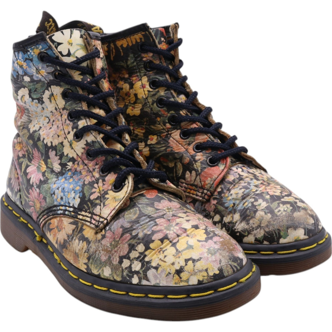 Dr. Martens Floral 8-hole boots Made in the UK Women's 24.0cm /saa011662