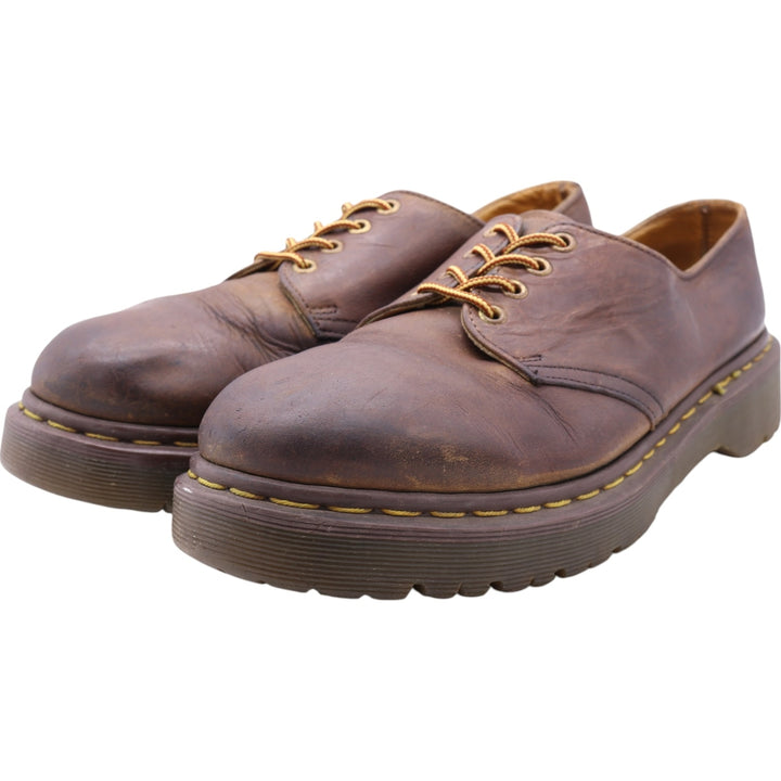 Dr. Martens 4-hole shoes made in the UK 8 Men's 27.0cm genuine leather brown type Vintage Second Hand