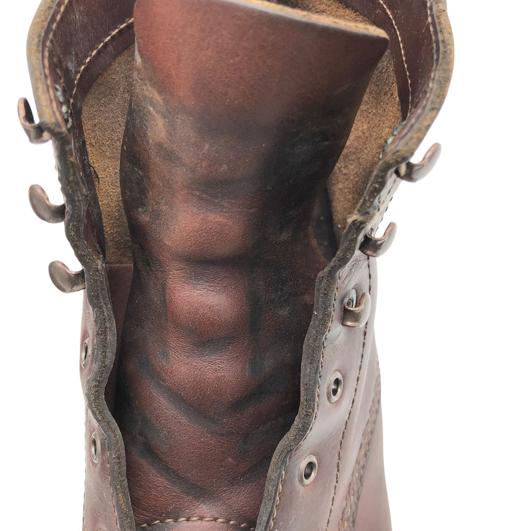 WOLVERINE 1000 MILE Work Boots Made in Italy 9B Men's 27.0cm genuine leather brown type Vintage Second Hand