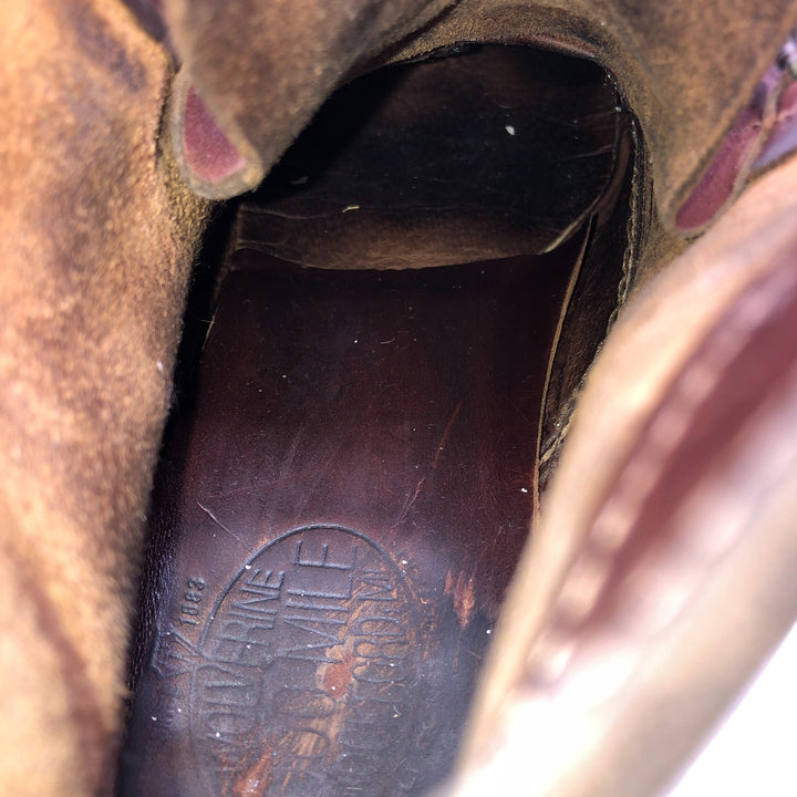 WOLVERINE 1000 MILE Work Boots Made in Italy 9B Men's 27.0cm genuine leather brown type Vintage Second Hand