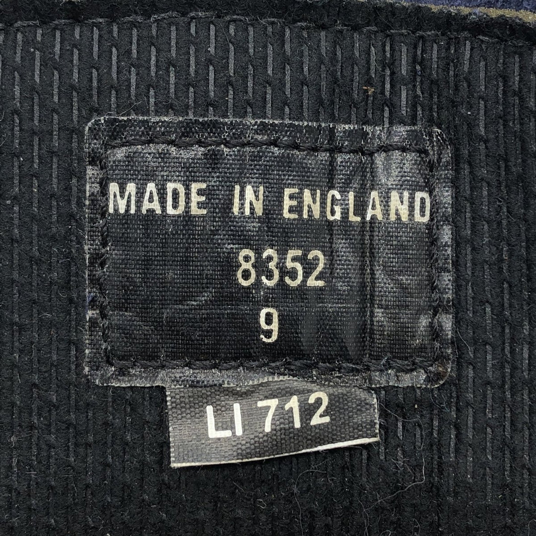 Dr. Martens 3-hole boots with thick soles, made in the UK 9 Men's 27.5cm Genuine Leather Suede navy blue type Vintage Second Hand