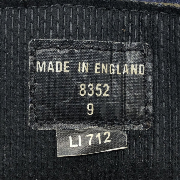 Dr. Martens 3-hole boots with thick soles, made in the UK 9 Men's 27.5cm Genuine Leather Suede navy blue type Vintage Second Hand