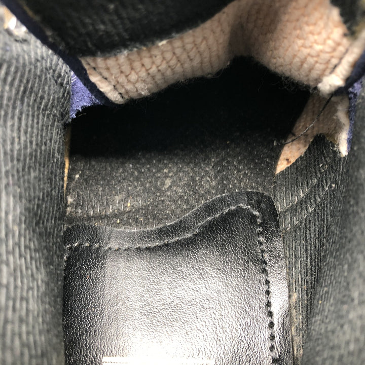 Dr. Martens 3-hole boots with thick soles, made in the UK 9 Men's 27.5cm Genuine Leather Suede navy blue type Vintage Second Hand