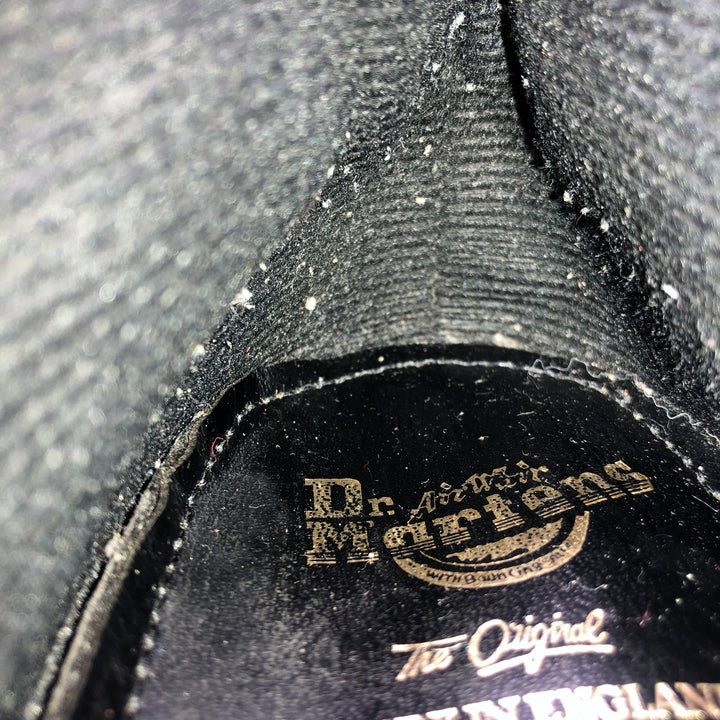 Dr. Martens 3-hole boots with thick soles, made in the UK 9 Men's 27.5cm Genuine Leather Suede navy blue type Vintage Second Hand