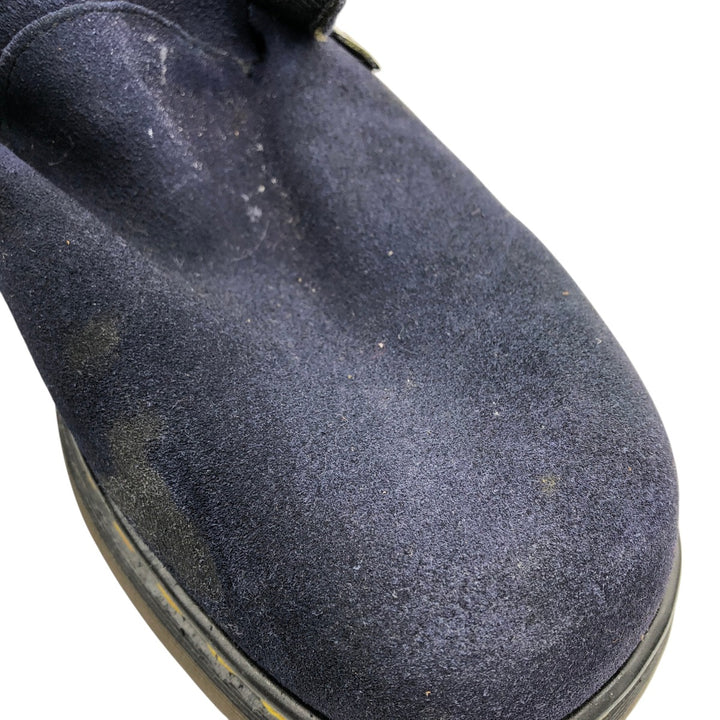 Dr. Martens 3-hole boots with thick soles, made in the UK 9 Men's 27.5cm Genuine Leather Suede navy blue type Vintage Second Hand
