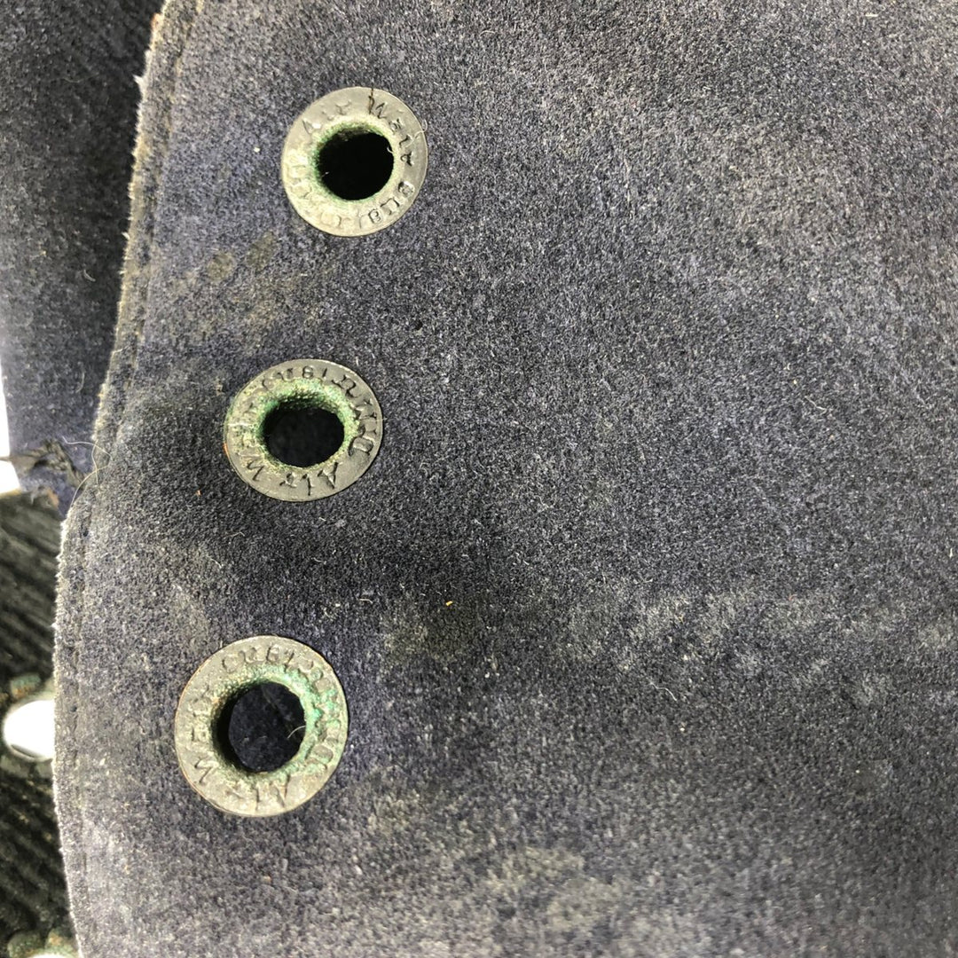 Dr. Martens 3-hole boots with thick soles, made in the UK 9 Men's 27.5cm Genuine Leather Suede navy blue type Vintage Second Hand