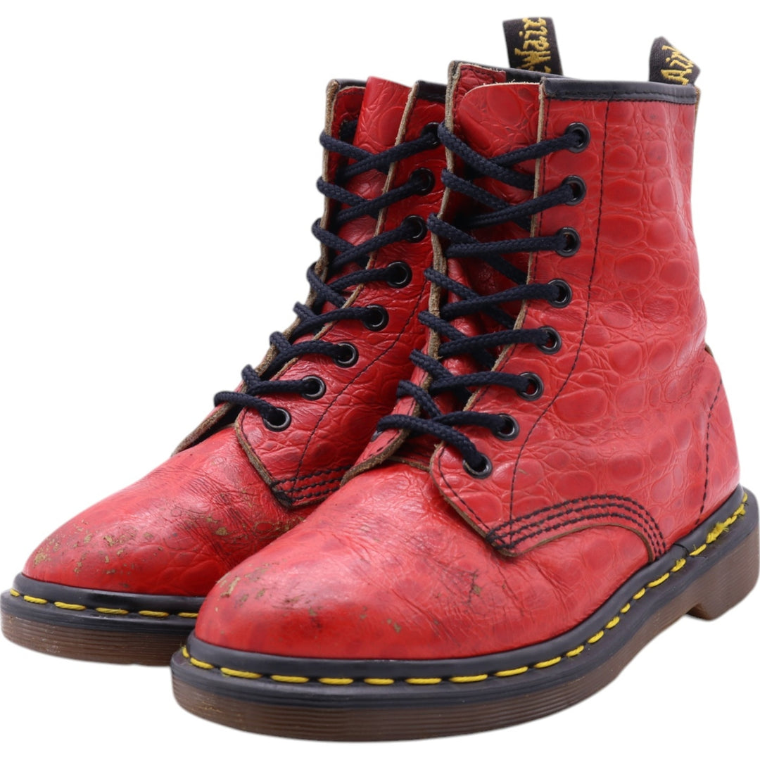 Dr. Martens Crocodile Pattern 8-hole boots Made in the UK 4 Women's 23.0cm /saa011763