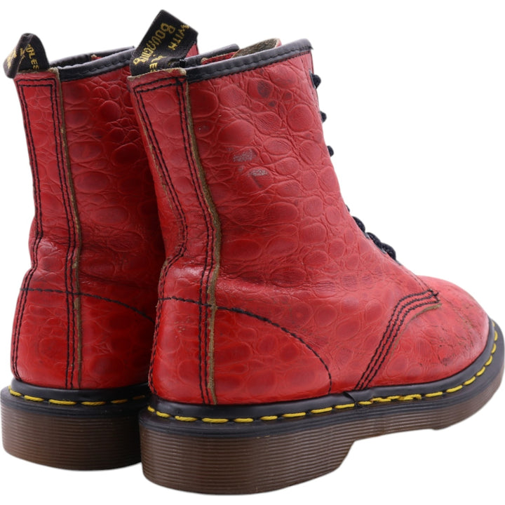 Dr. Martens Crocodile Pattern 8-hole boots Made in the UK 4 Women's 23.0cm /saa011763