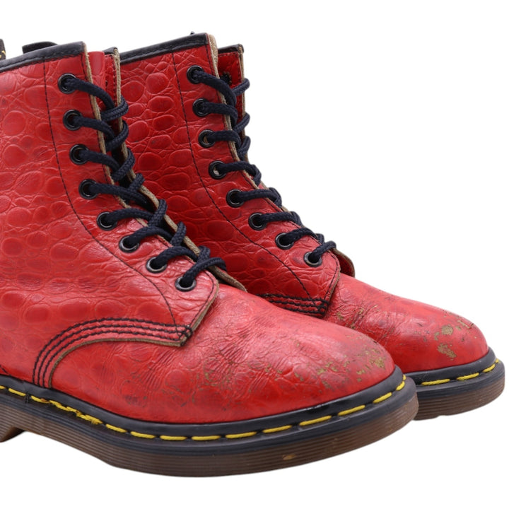 Dr. Martens Crocodile Pattern 8-hole boots Made in the UK 4 Women's 23.0cm /saa011763