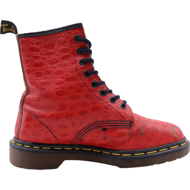 Dr. Martens Crocodile Pattern 8-hole boots Made in the UK 4 Women's 23.0cm /saa011763