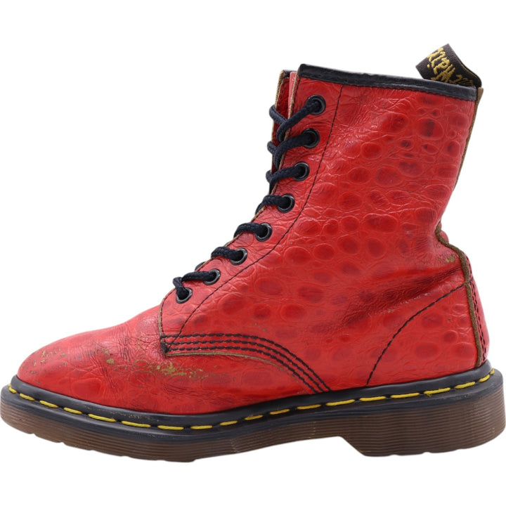 Dr. Martens Crocodile Pattern 8-hole boots Made in the UK 4 Women's 23.0cm /saa011763