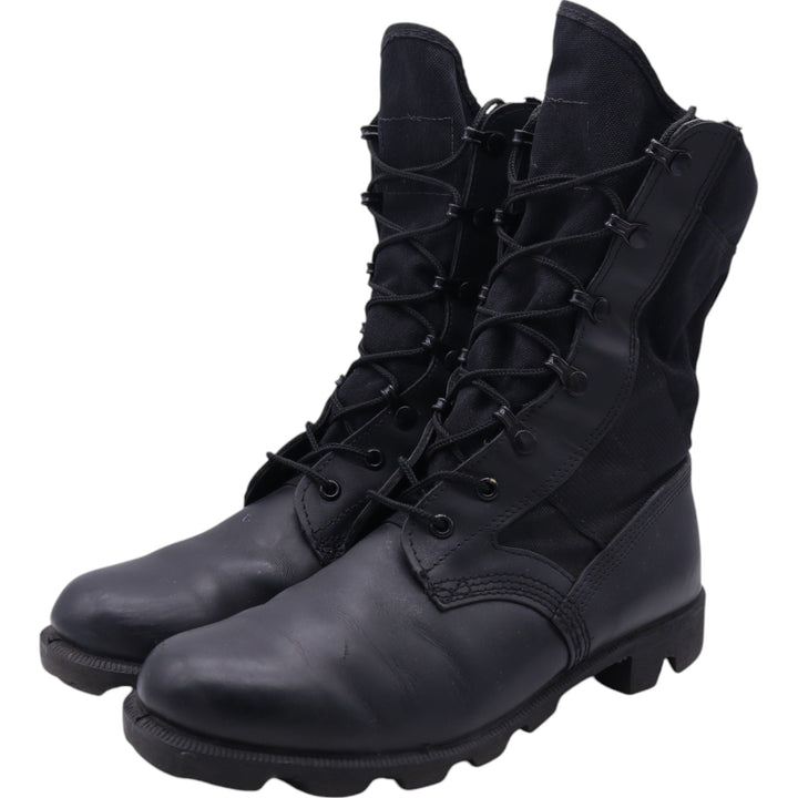 WATERPROOF Waterproof Steel Toe Combat Boots 8 Men's 26.0cm genuine leather black type Vintage Second Hand