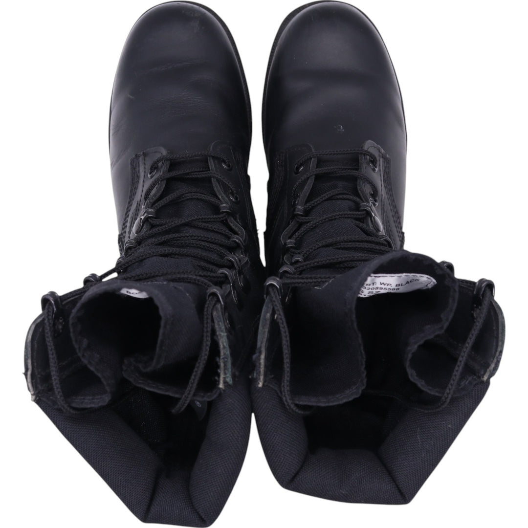 WATERPROOF Waterproof Steel Toe Combat Boots 8 Men's 26.0cm genuine leather black type Vintage Second Hand