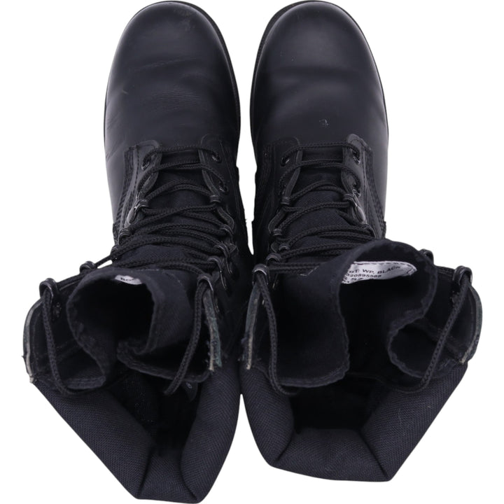 WATERPROOF Waterproof Steel Toe Combat Boots 8 Men's 26.0cm genuine leather black type Vintage Second Hand