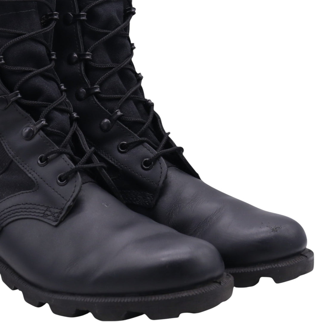 WATERPROOF Waterproof Steel Toe Combat Boots 8 Men's 26.0cm genuine leather black type Vintage Second Hand