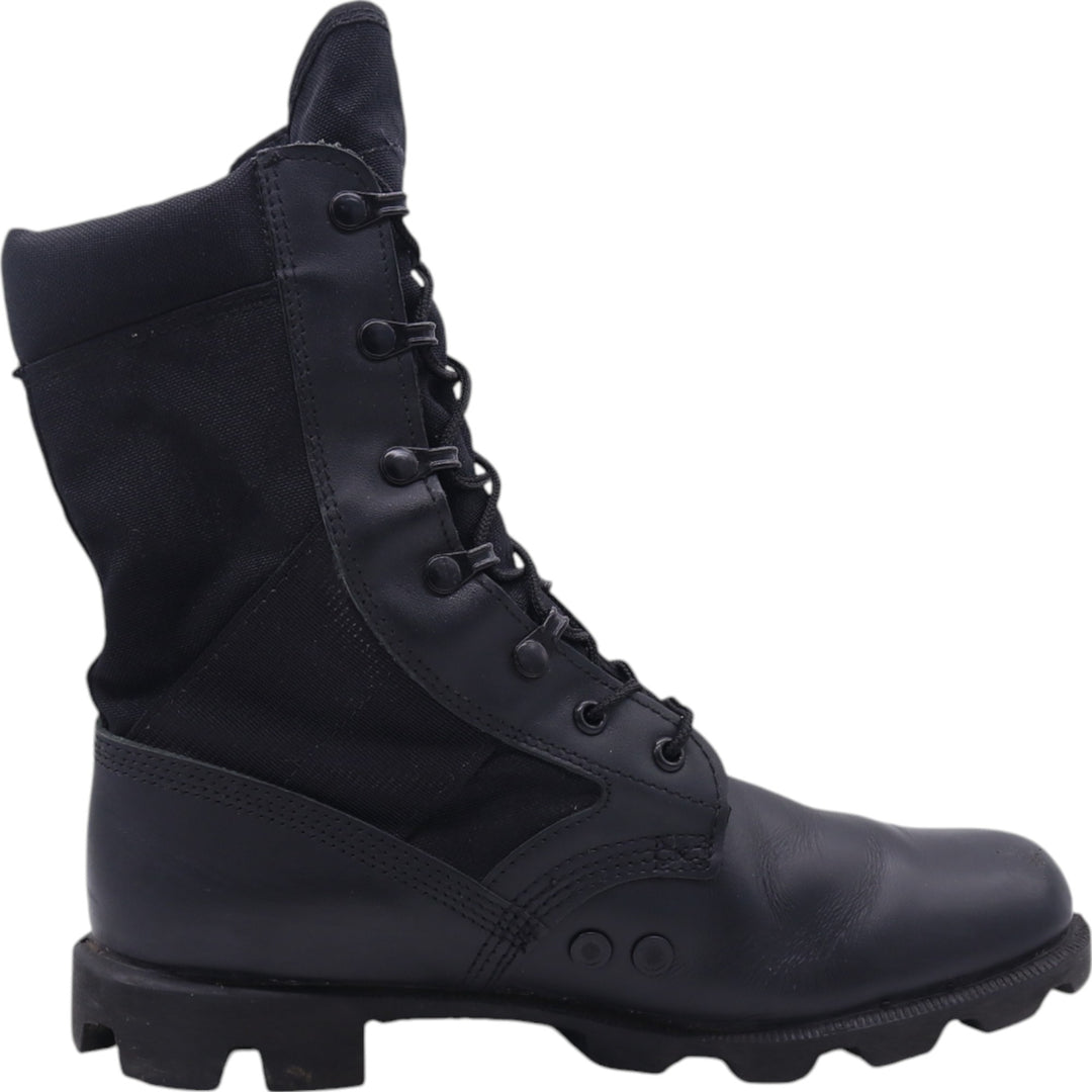 WATERPROOF Waterproof Steel Toe Combat Boots 8 Men's 26.0cm genuine leather black type Vintage Second Hand