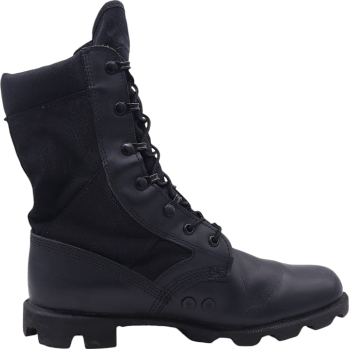 WATERPROOF Waterproof Steel Toe Combat Boots 8 Men's 26.0cm genuine leather black type Vintage Second Hand