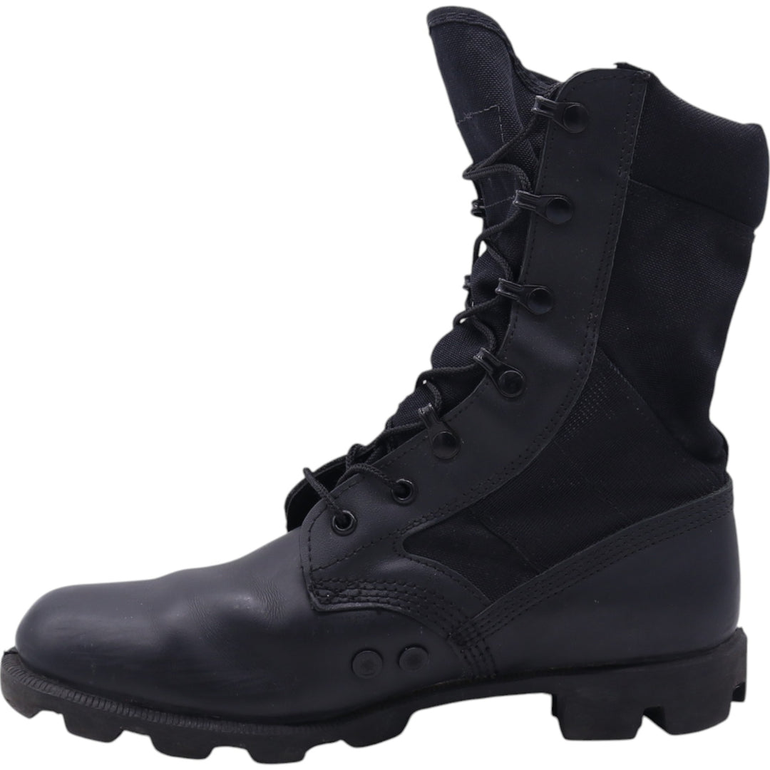 WATERPROOF Waterproof Steel Toe Combat Boots 8 Men's 26.0cm genuine leather black type Vintage Second Hand