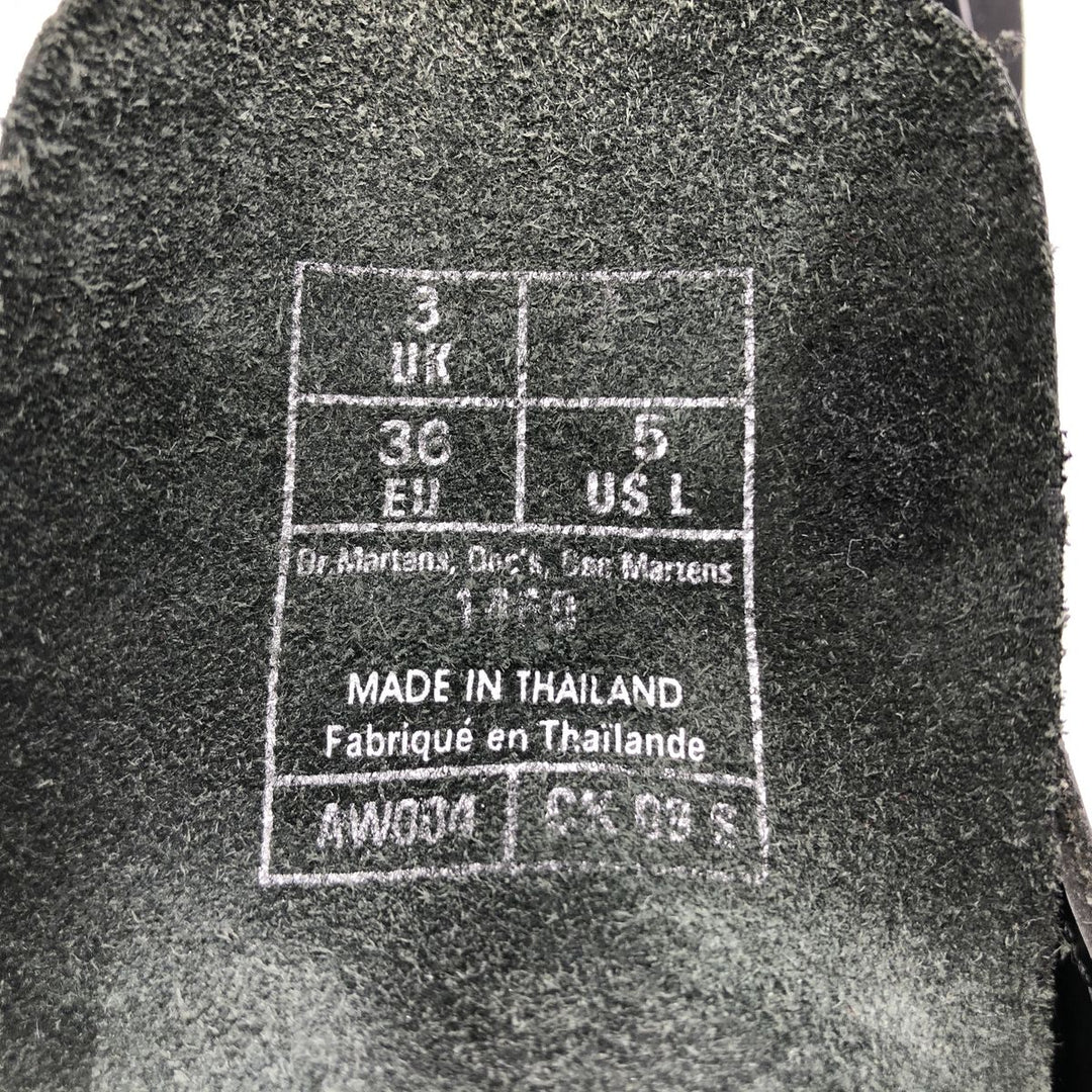 Dr. Martens 8-hole boots 3 Women's 21.5cm genuine leather black type Vintage Second Hand