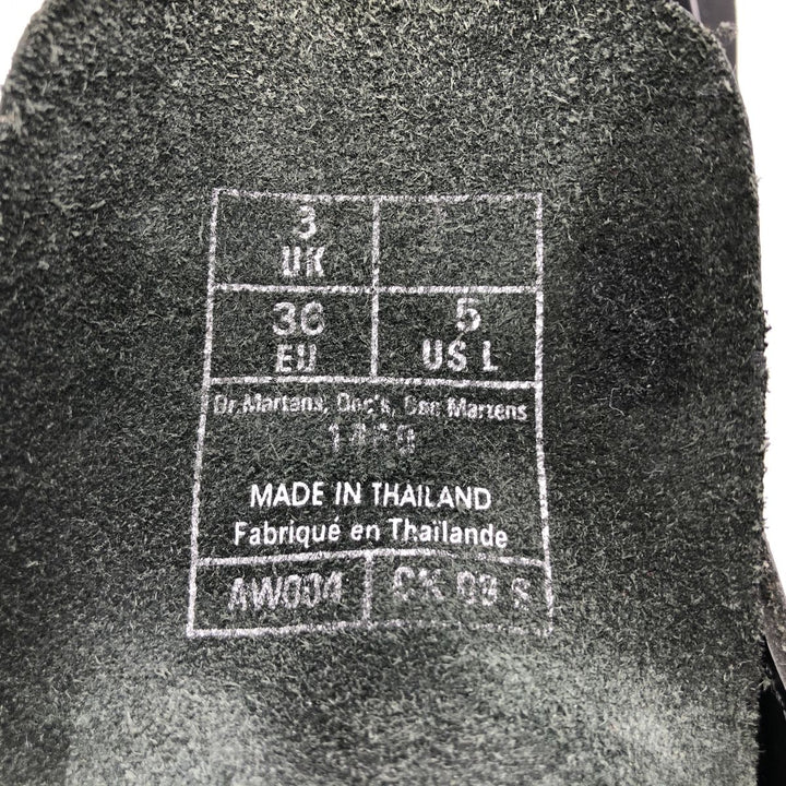 Dr. Martens 8-hole boots 3 Women's 21.5cm genuine leather black type Vintage Second Hand