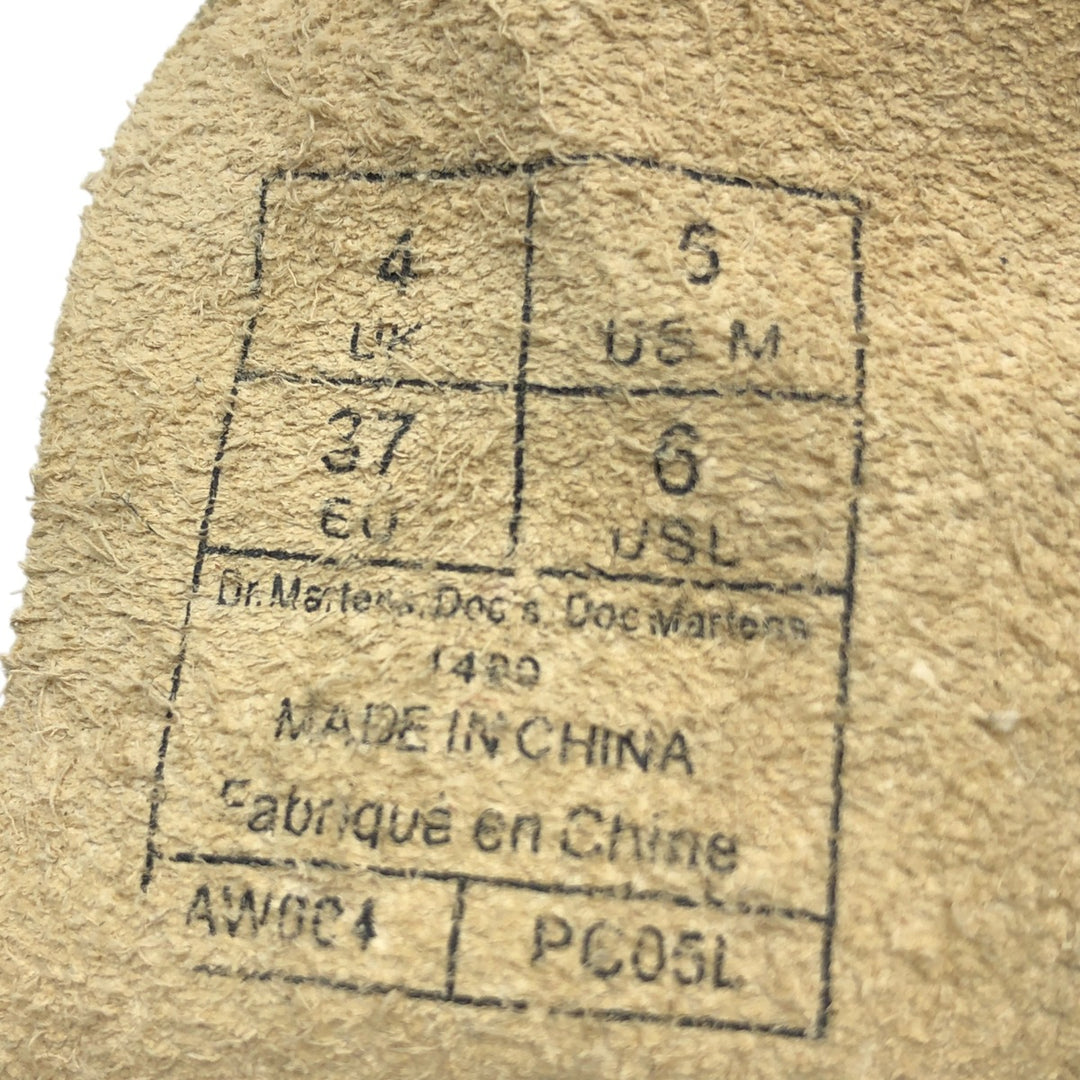 Dr. Martens All-over Pattern 8-hole Boots 4 Women's 23.0cm leather Gold type Vintage Second Hand