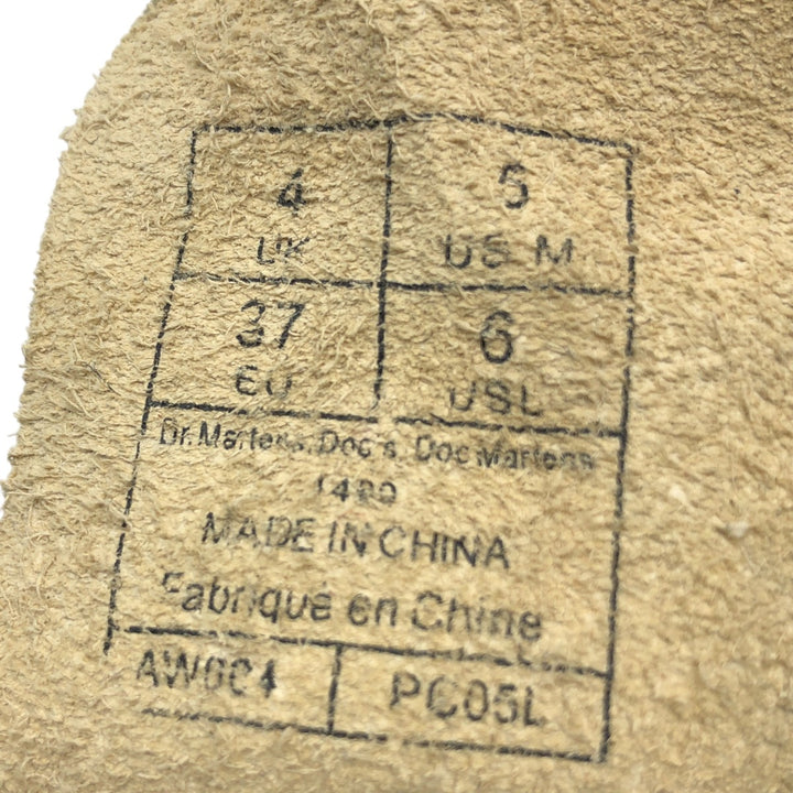 Dr. Martens All-over Pattern 8-hole Boots 4 Women's 23.0cm leather Gold type Vintage Second Hand