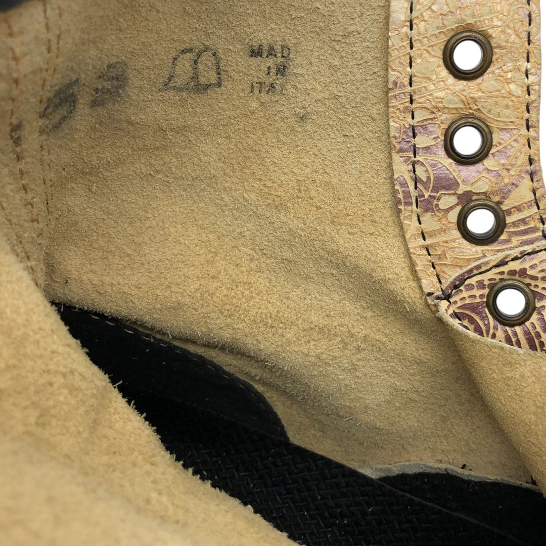 Dr. Martens All-over Pattern 8-hole Boots 4 Women's 23.0cm leather Gold type Vintage Second Hand